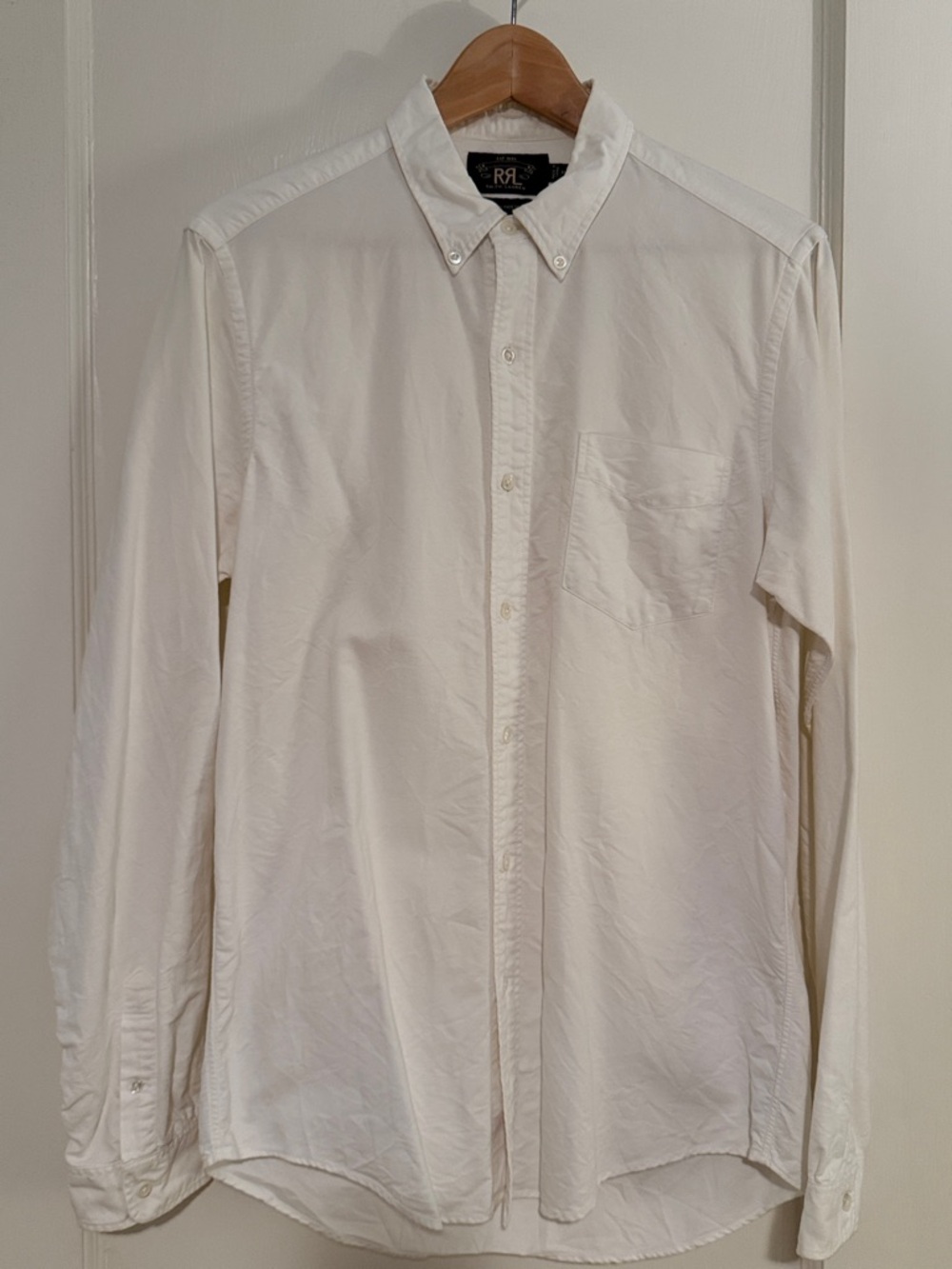 Ralph Lauren Double RL Men's White Button-Down Oxford Shirt